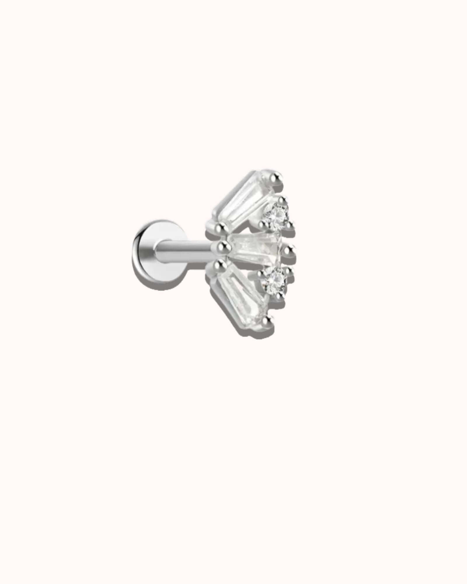 Fan Shaped Cartilage Stud