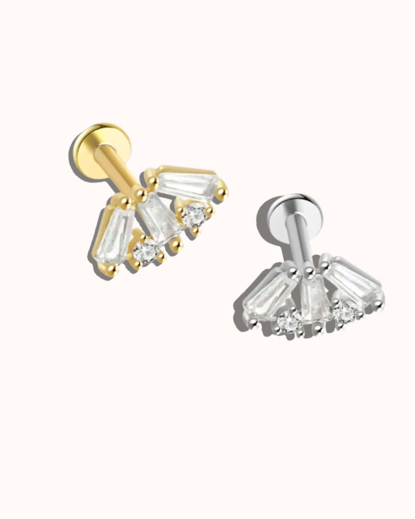 Fan Shaped Cartilage Stud