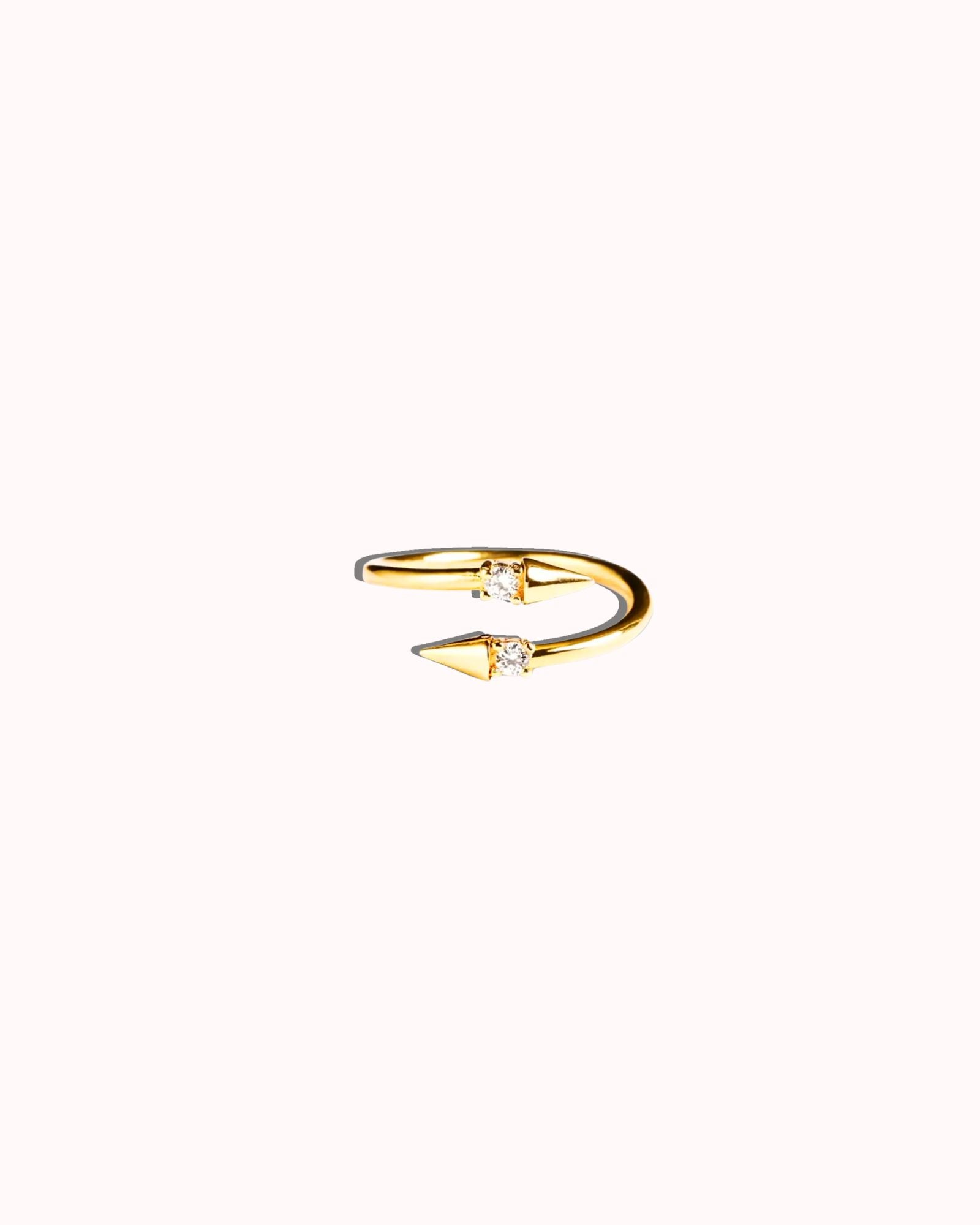 Open Arrow Ring Gold