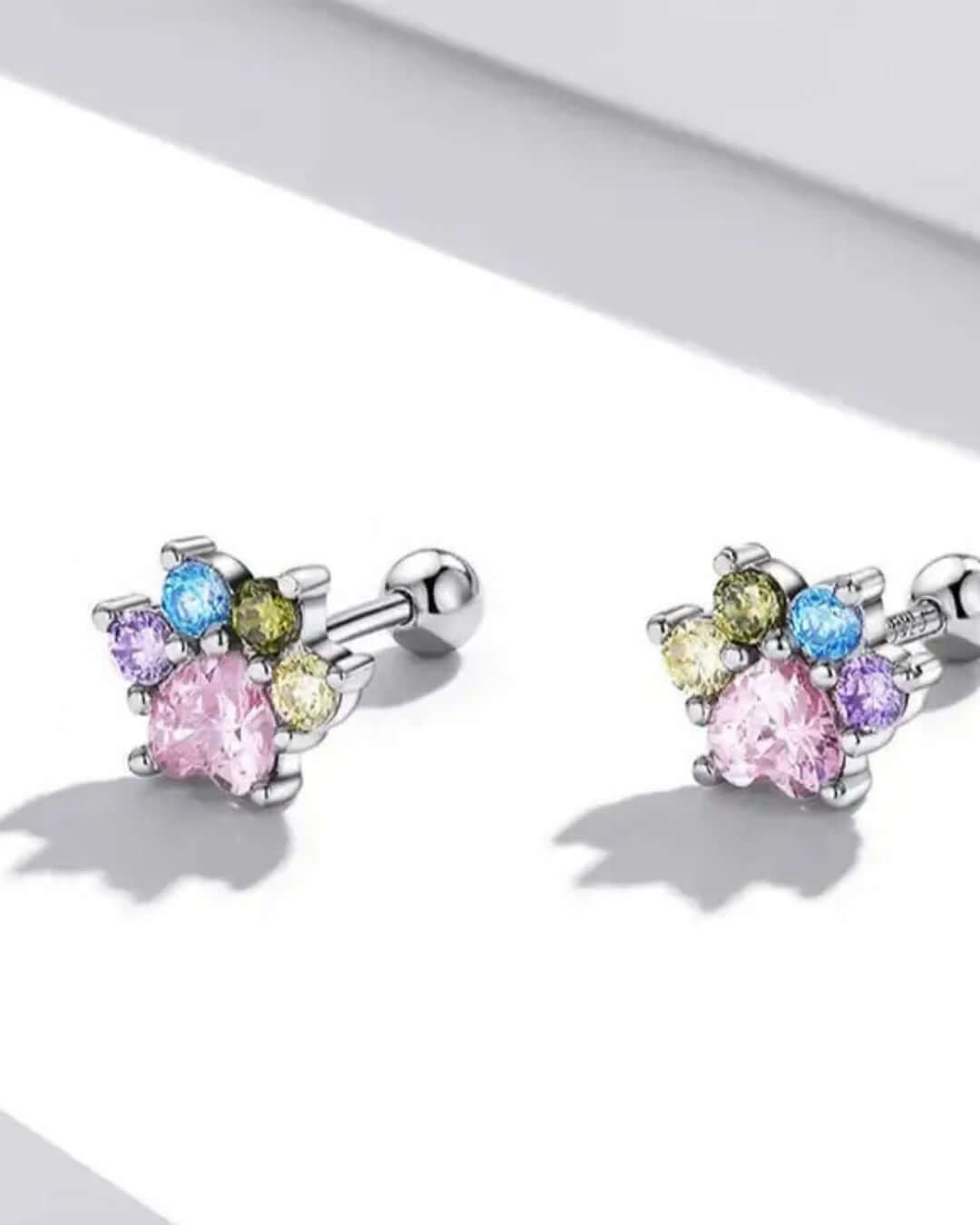 Tiny Paw Stud Earring