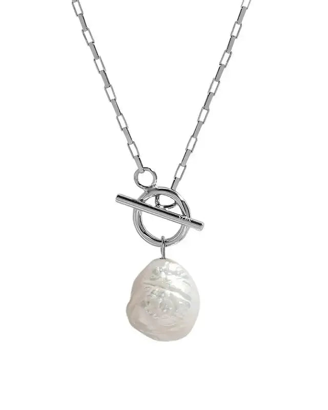 Lia Pearl Pendant Necklace featuring a beautiful pearl in sterling silver, perfect for any occasion with timeless elegance.
