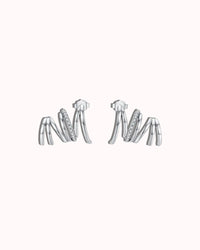 Zircon Line Ear Studs