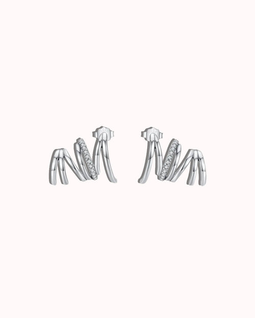 Zircon Lines Ear Studs