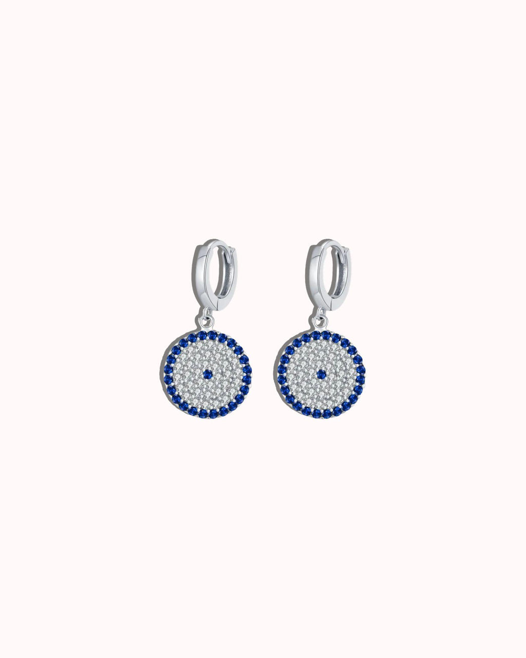 Circle Evil Eye Earring