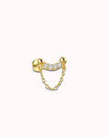 Arc Chain Cartilage Stud