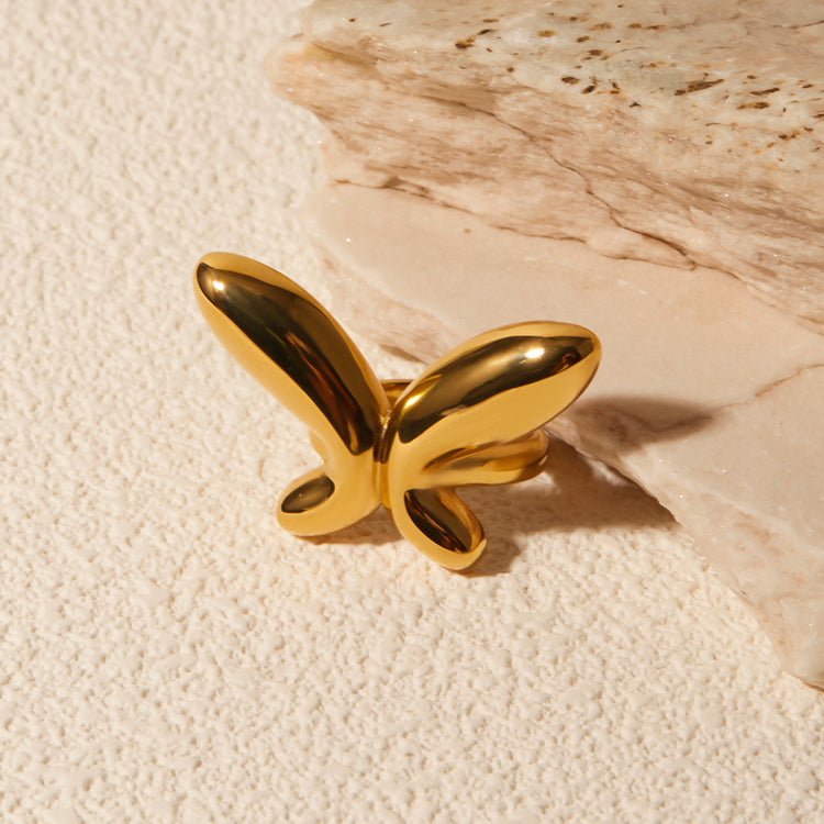 Chunky Chic Butterfly Ring