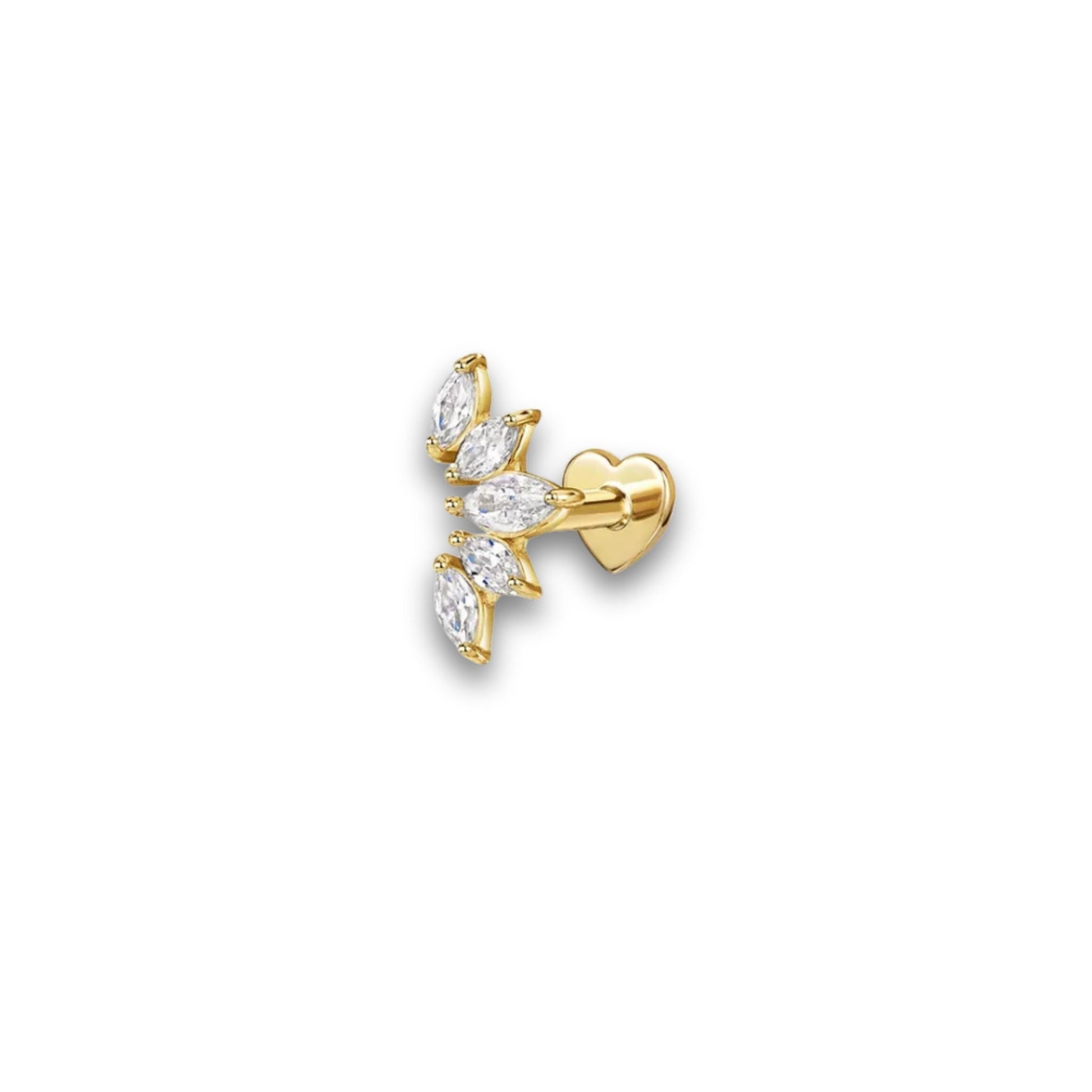 Sterling Silver Flat Back Stud Earring