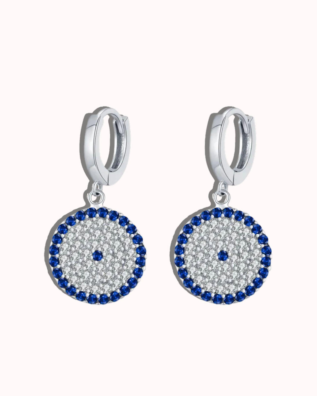 Circle Evil Eye Earring