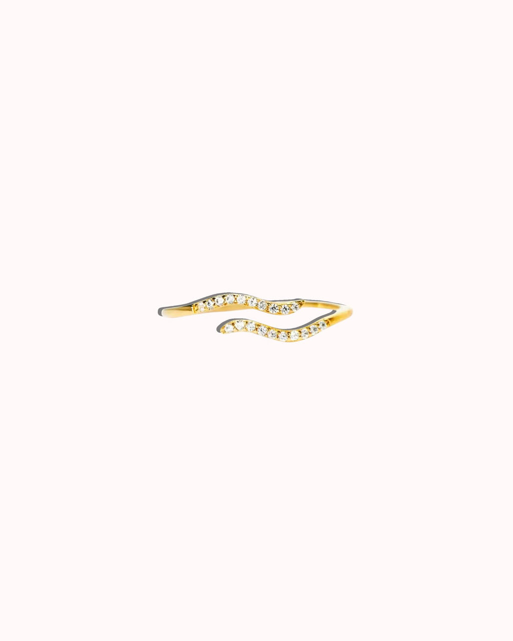 Minimalist Single Wave Ring