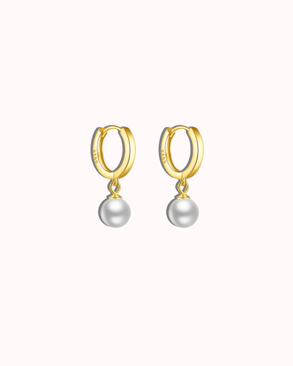 Lustra Round Pearl Drop Earring