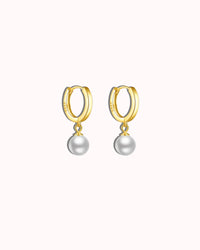 Lustra Round Pearl Drop Earring