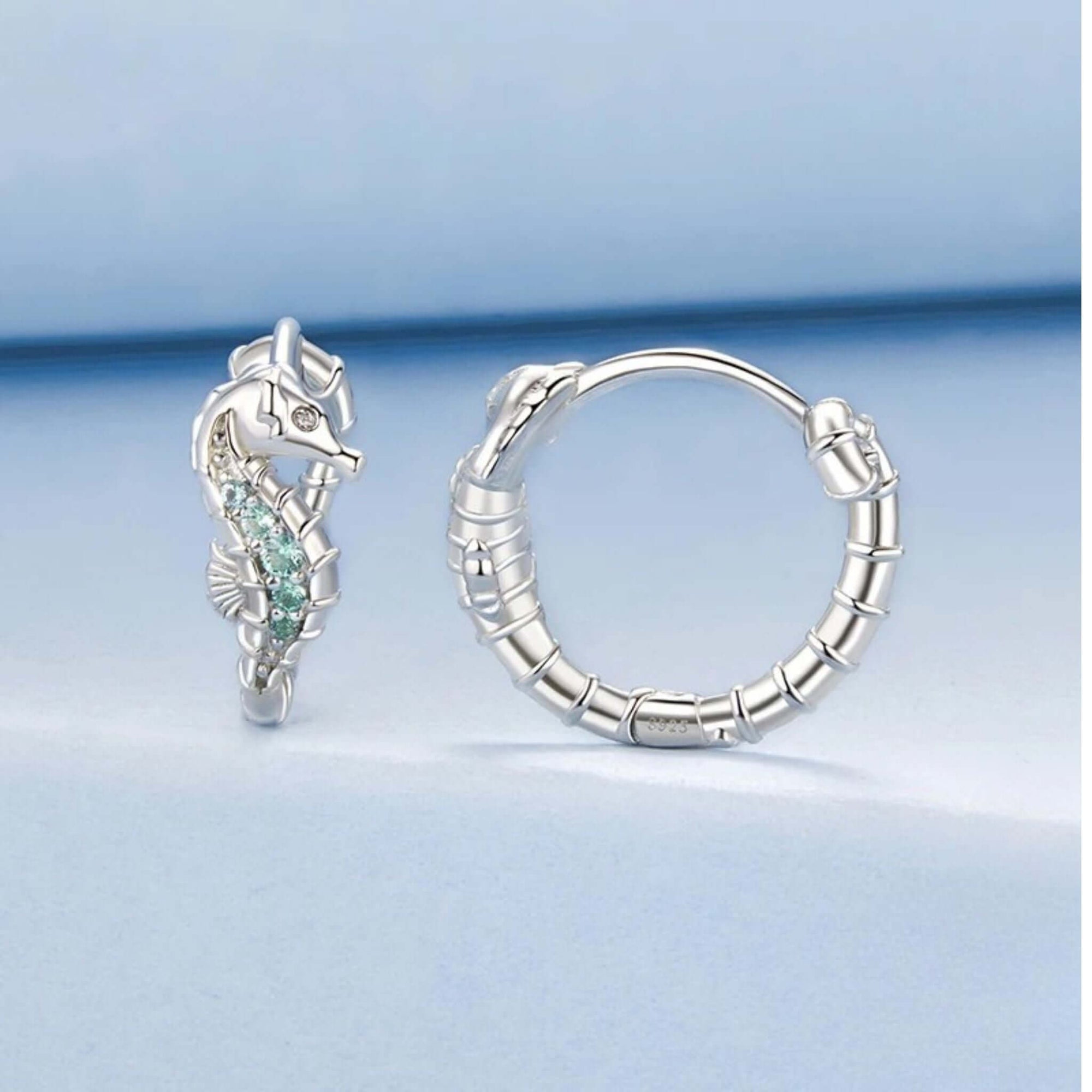 Seahorse Huggy Hoops Earring