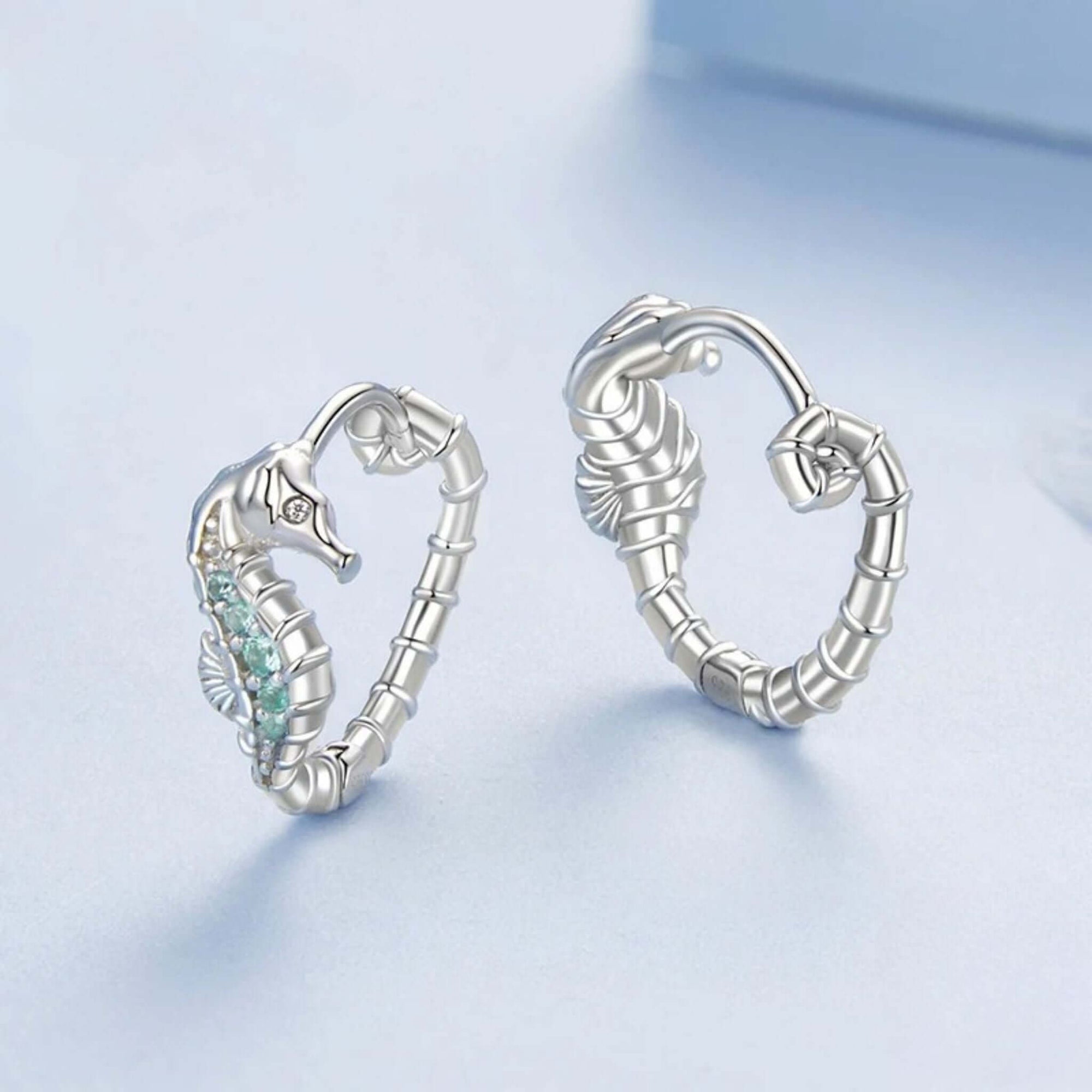 Seahorse Huggy Hoops Earring