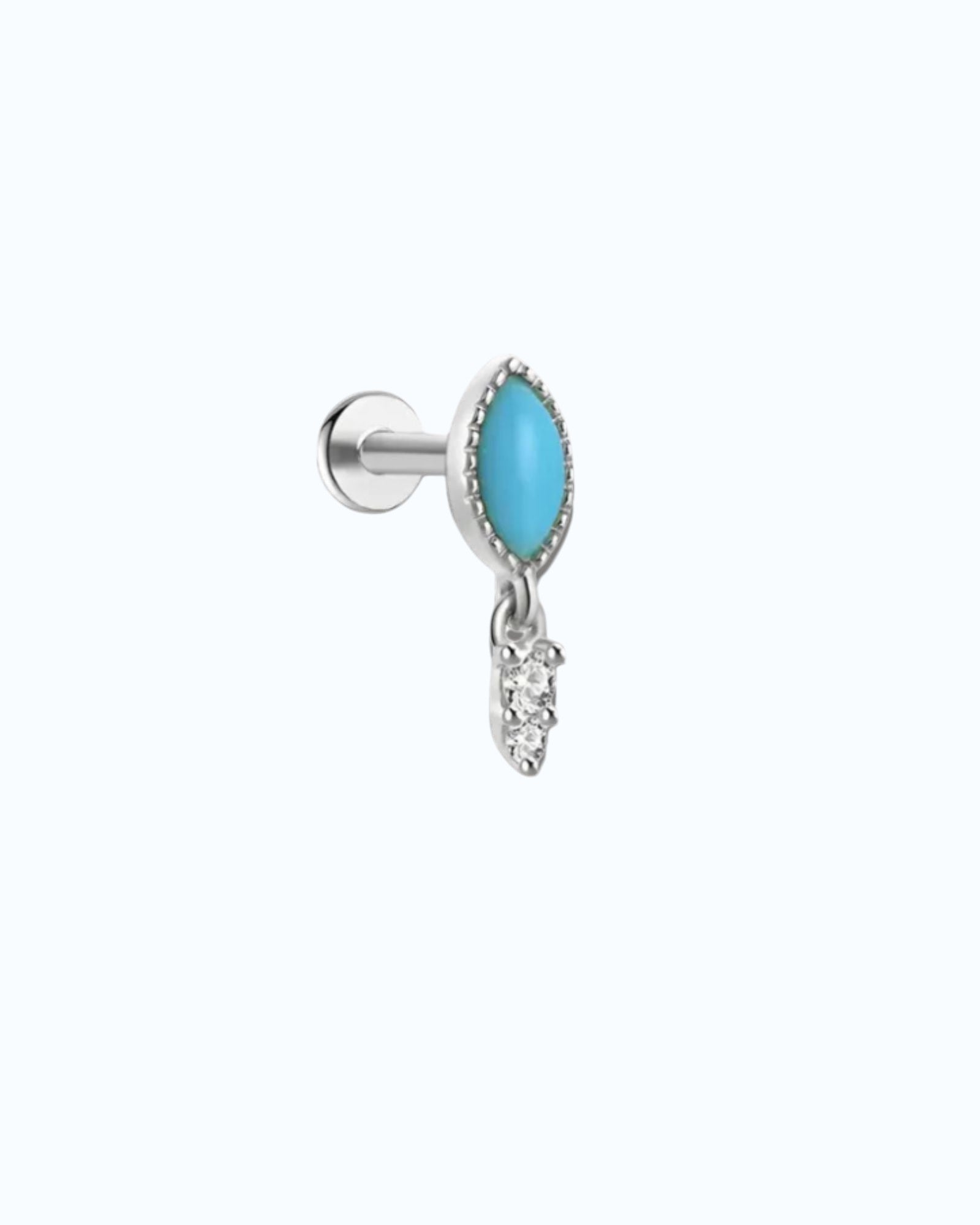 Aqua Drop Cartilage Stud