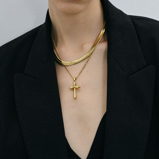 Chunky Chic Cross Necklace