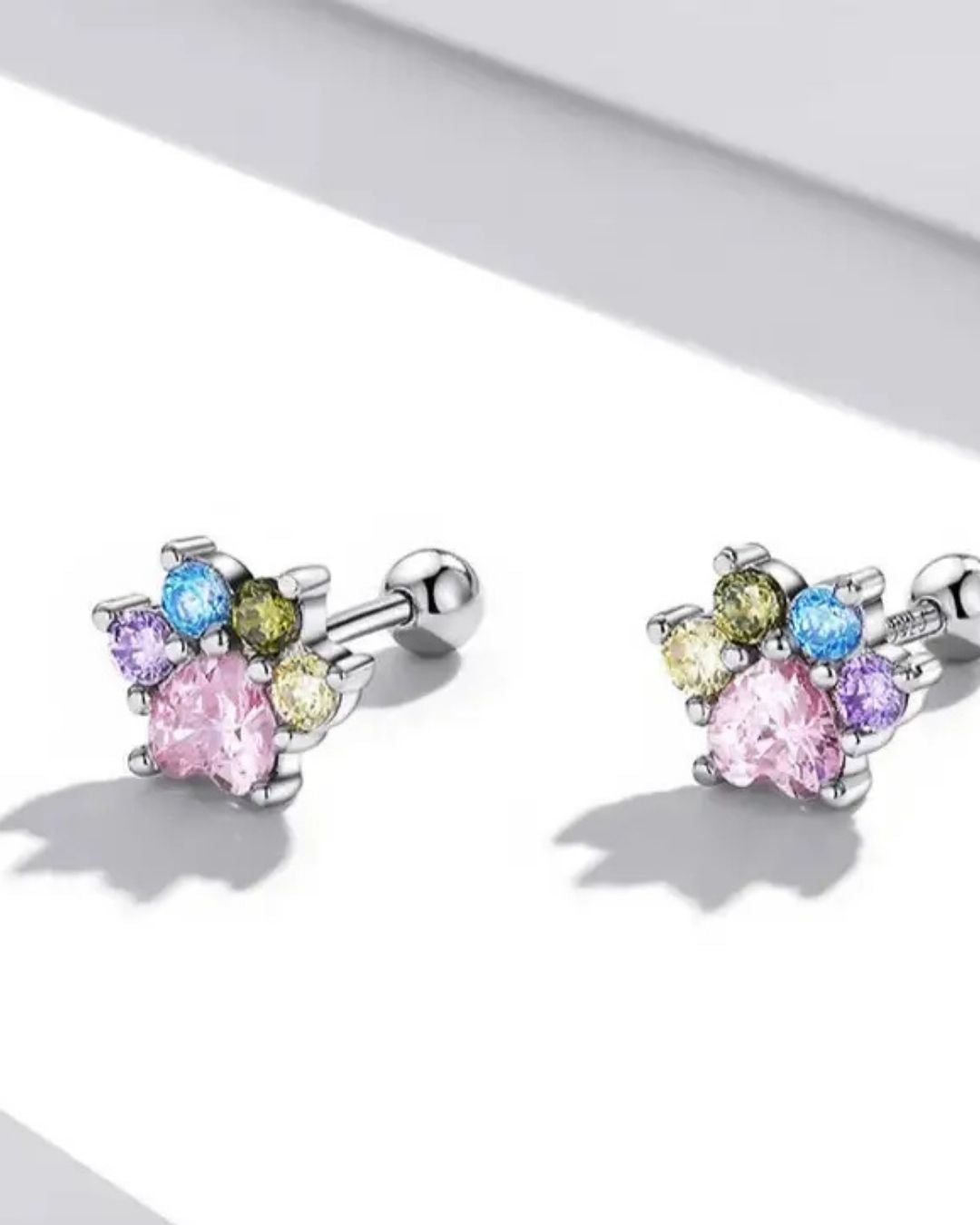 Tiny Paw Stud Earring