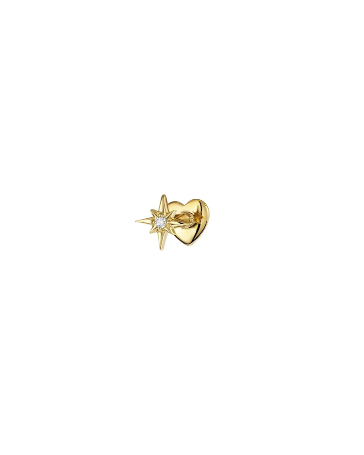 Sterling Silver Flat Back Stud Earring