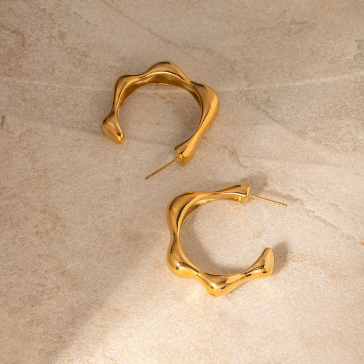 Chunky Chic C-Hoop Earrings