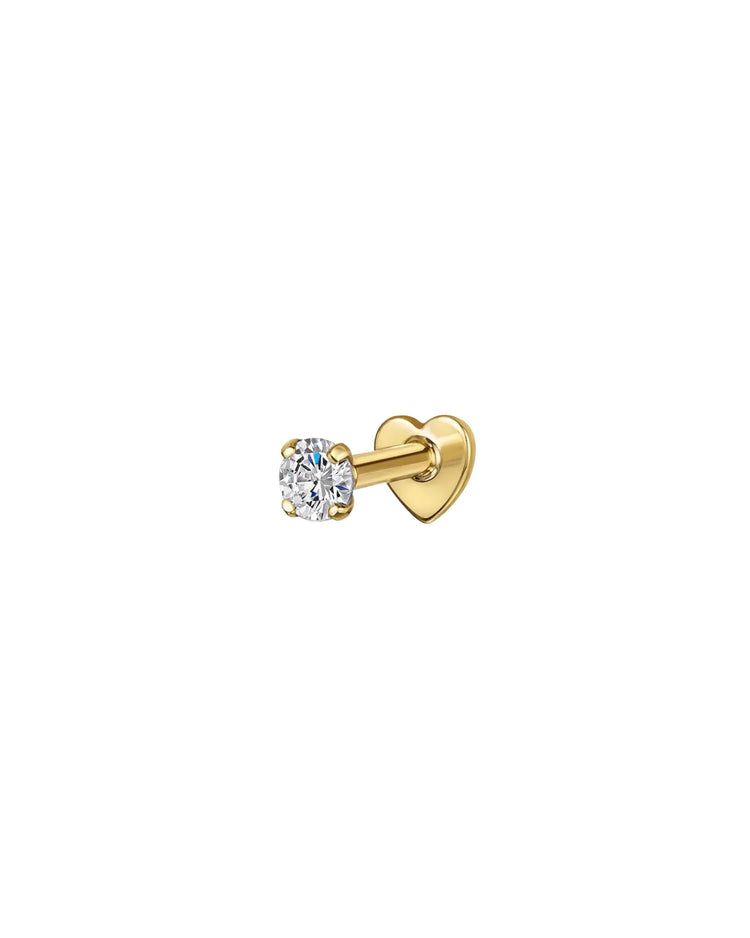 Sterling Silver Flat Back Stud Earring