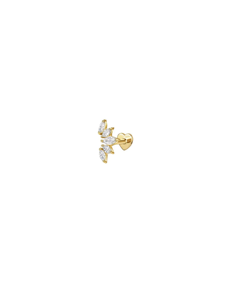 Sterling Silver Flat Back Stud Earring