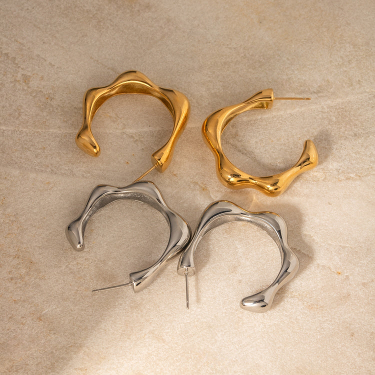 Chunky Chic C-Hoop Earrings