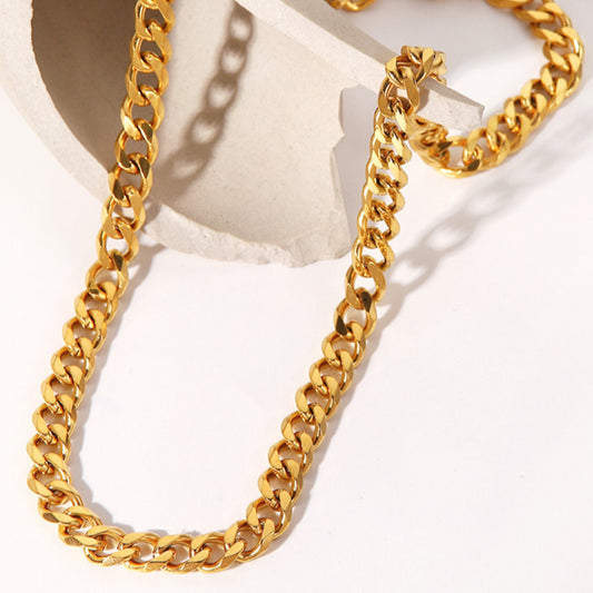 Chunky Chic Curb Chain Necklace