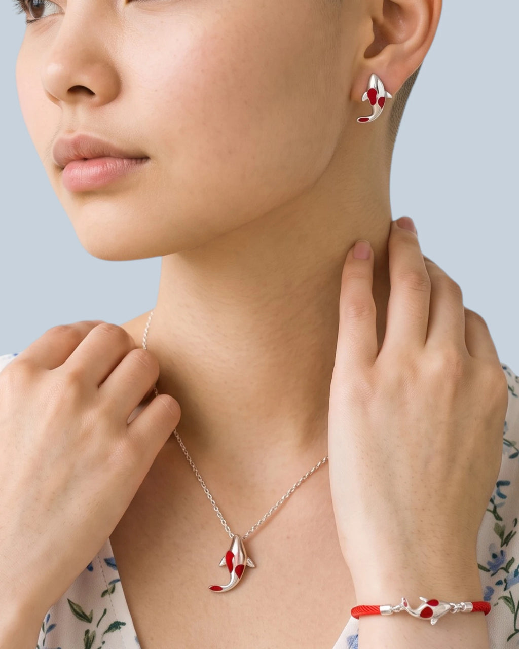 Koi Fish Ear Stud