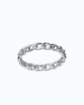 Linked Grace silver ring showcasing interlocking links in premium sterling silver design.