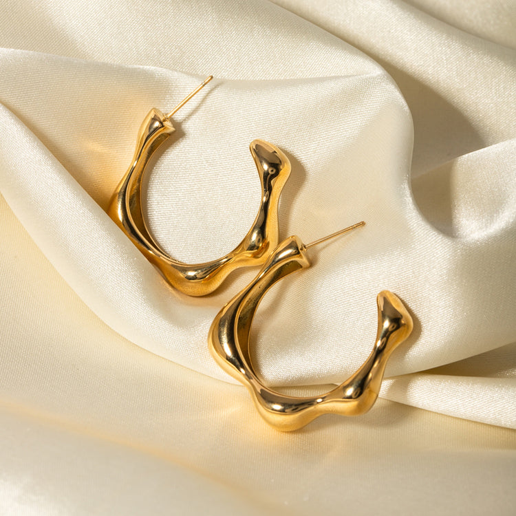 Chunky Chic C-Hoop Earrings