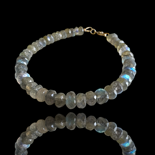 labradorite beaded bracelet