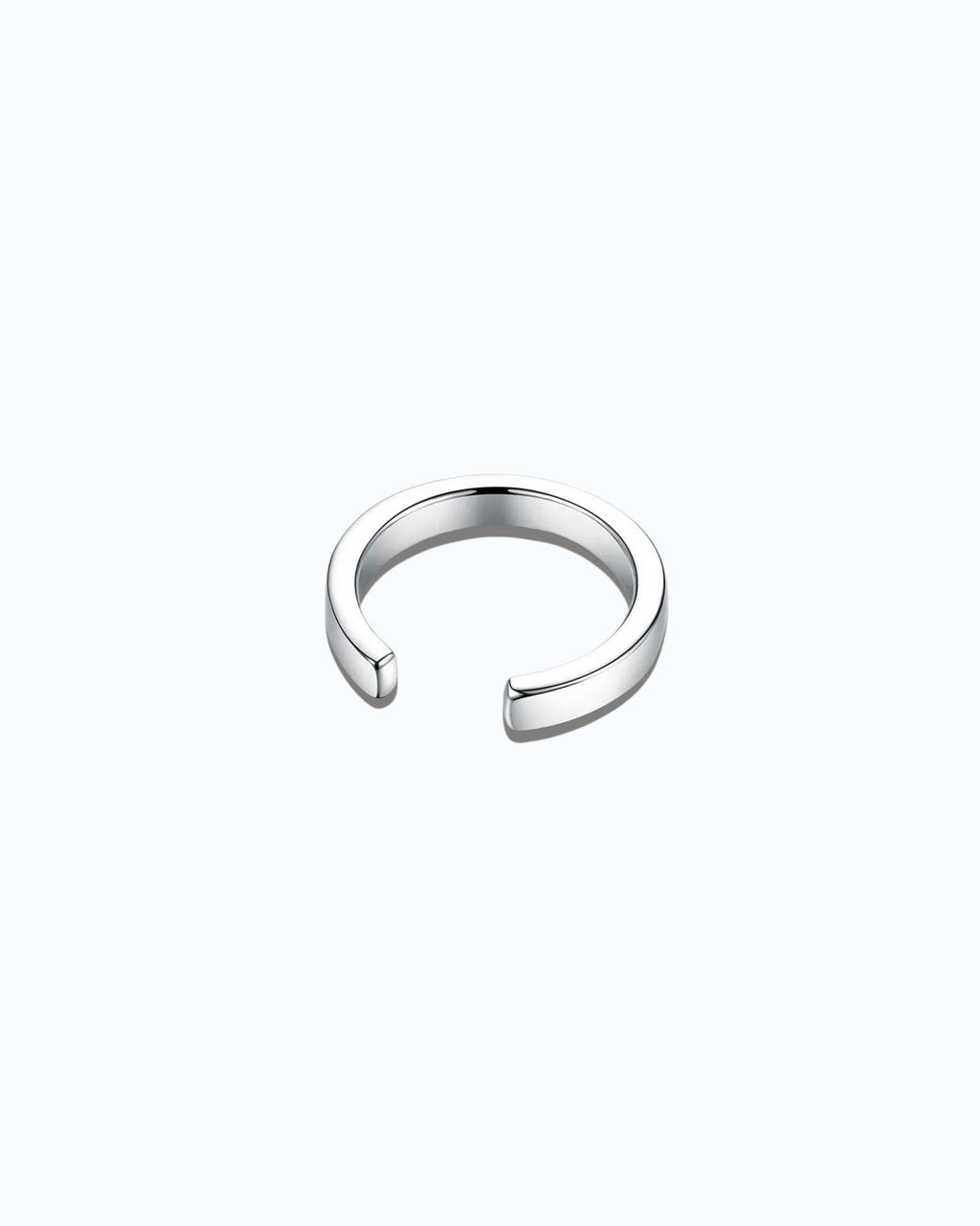 Silver ear cuff plane non piercing, sleek design for versatile styling and comfort.